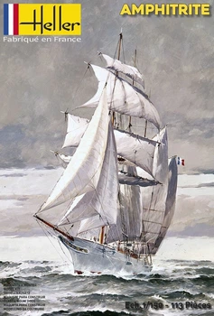 Сборная модель 1/150 парусная шхуна Amphitrite Heller 80610