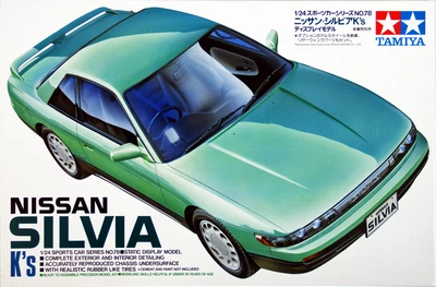 Збірна модель 1/24 автомобіля S13 Nissan Silvia K's 1988 р. Tamiya 24078