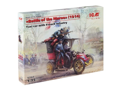 Сборная модель ICM "Битва на Марне" 1914 , Такси с французской пехотой 35660