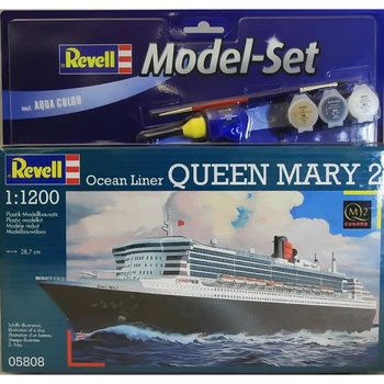 Сборная модель 1/1200 пассажирское судно Queen Mary 2 Model Set Revell 65808