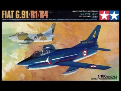 Сборная модель 1/100 самолета Fiat G.91/R1/R4 (PA1007) Tamiya 61610