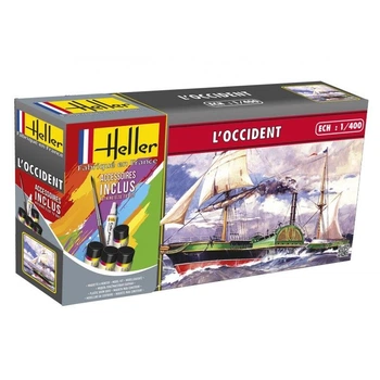 Сборная модель 1/400 Пассажирский теплоход L'occident Heller 49062