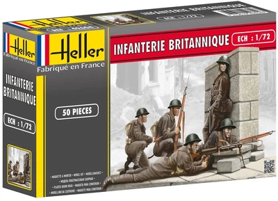 Фигуры моделей Пехоты британской армии Infanterie Britannique Heller 49604 1:72
