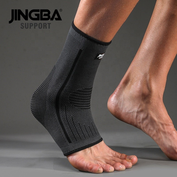 Эластичний бандаж на гомілкостопний суглоб з 3D в`язкою Jingba Support 9047A Black L (U44004)
