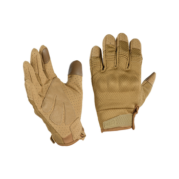 Плотные сенсорные перчатки M-Tac A30 с усиленными защитными накладками койот размер M