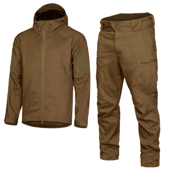 Чоловічий міцний Костюм Куртка з капюшоном + Штани / Польова форма CamoTec Stalker Canvas 3.0 койот розмір L