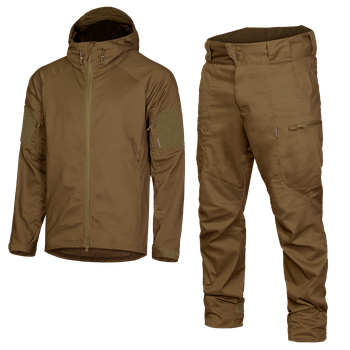 Чоловічий міцний Костюм Куртка з капюшоном + Штани / Польова форма CamoTec Stalker Canvas 3.0 койот розмір XL