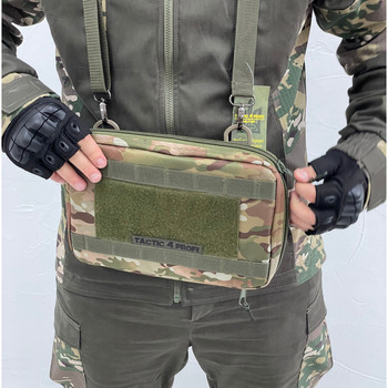 Подсумок под Планшет 8" - 9.2" Cordura / Сумка-чехол для гаджета с системой Molle мультикам 29х20х3,5 см