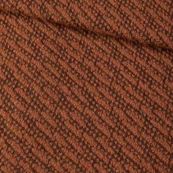 Пальтовый трикотаж диагональ коричневый, ш.150 (13400.001)