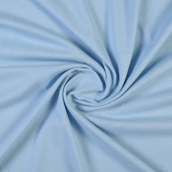 Трикотаж хлопковый стрейч голубой, ш.160 (19840.012)