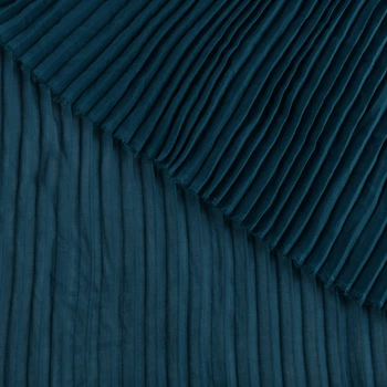 Креп гофре бирюзовый темный ш.140 (продается в натянутом виде) (11416.004)