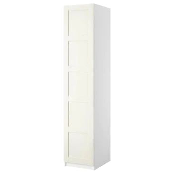 Шафа і двері ІКЕА PAX / BERGSBO 50х60х236 см білий (s29904630)
