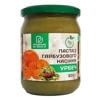 Тыквенная паста ТМ "Продукція як вона є" Урбеч 540г (85006070)