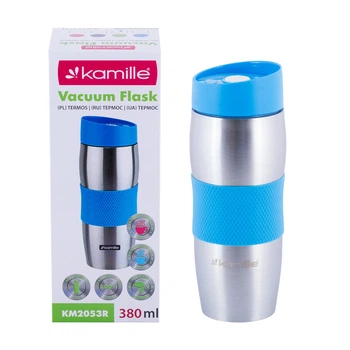 Термокружка из нержавеющей стали Kamille 380 ml Синий (KL225866)