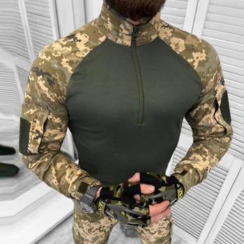 Легкий Мужской Убакс пиксель мм14 / Поплиновая уставная Рубашка размер M
