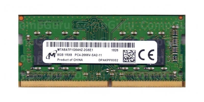 Оперативная память Micron SODIMM DDR4 8Gb 1Rx8 2666Mhz PC4-2666V
