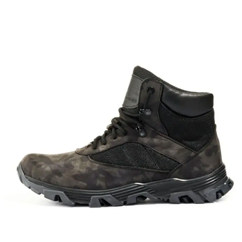 Мужские Ботинки кожаные до - 2 °C камуфляж серо-черный размер 40