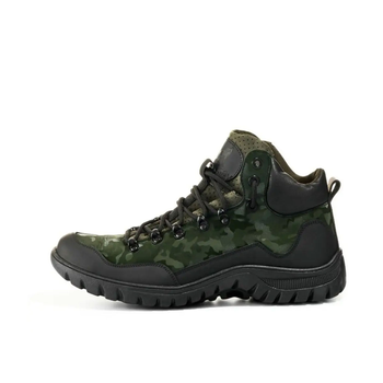 Мужские Ботинки водонепроницаемые кожаные до - 2 °C зеленый камуфляж размер 42
