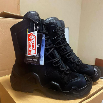 Мужские Ботинки Vaneda Storm 992 цвет черный / Берцы с мембраной Drytex Waterproof размер 40