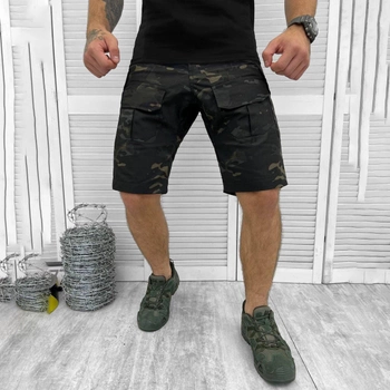 Мужские крепкие Шорты Hammer с накладными карманами рип-стоп темный мультикам размер M