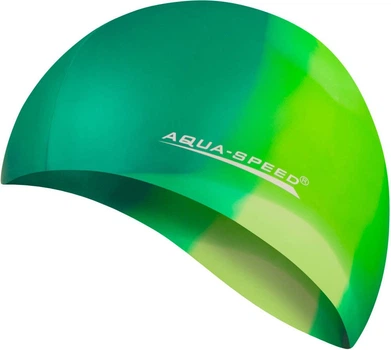 Шапка для плавания Aqua Speed мультиколор унисекс 100% силикон для бассейна шапочка для водных видов спорта