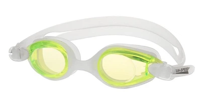 Очки для плавания Aqua Speed ARIADNA белый зеленый детские силиконовые линзы для предотвращения запотевания