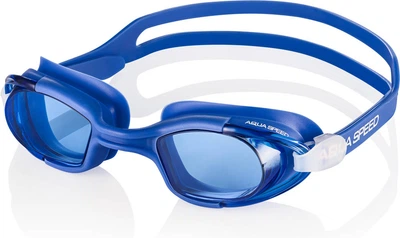 Очки для плавания Aqua Speed синие унисекс с защитой от запотевания и УФ-излучения для тренировок и отдыха