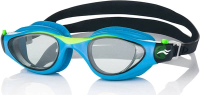 Очки для плавания Aqua Speed голубые детские с силиконовым уплотнителем для комфортного плавания