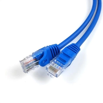 Патч-корд Net-server 0.5м, UTP, cat.5e, RJ45, медь, синий, Net-3050-BL