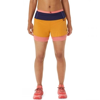 Шорты Asics FUJITRAIL 2-N-1 SHORT XS желтый 2012C719-800