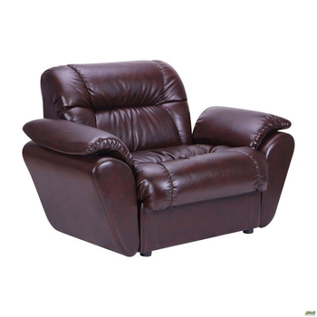 Диван Vizyt Одиниця з підлокітниками 87 x 135 x 85H см Натуральна Шкіра Lux Італія Коричневий