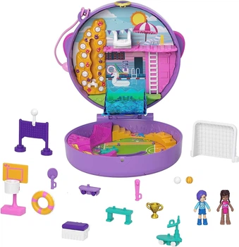 Игровой набор Полли Покет Polly Pocket Soccer Squad Карманный Белла и Футбольная команда (HCG14)