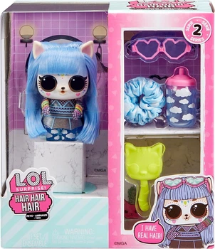 Игровой набор LOL Surprise Hair Hair Hair with Real Hair Стильные прически Ruff Raver (584469)