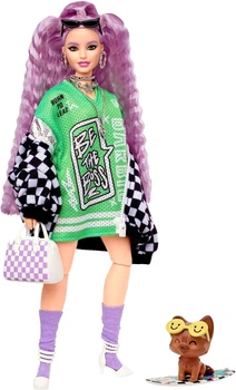 Кукла Barbie Extra Doll #18 Барби Экстра с волнистыми лавандовыми волосами (HHN10)