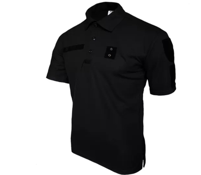 Футболка поло тактическая мужская черная футболка ПОЛО POLO полиция для мвд размер 48