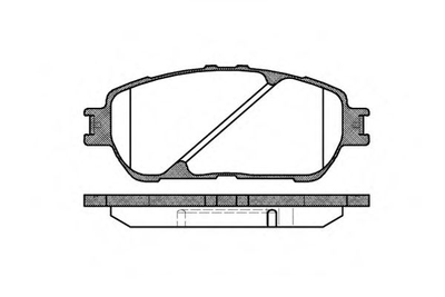 Гальмівні колодки передні Toyota Camry/Lexus ES 2.4-3.0 01-08 (ATE) Woking (P998300)