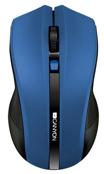 Комп'ютерна миша Canyon MW-5 Wireless Black-Blue (CNE-CMSW05BL)