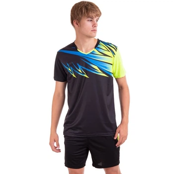 Форма волейбольная мужская Zelart Fit P819 размер 4XL рост 185-190 см Black-Neon Green