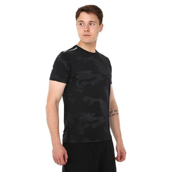 Футболка компрессионная мужская Zelart Heroe 241 размер XL (48-50) Black Camouflage