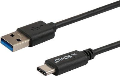 Kabel Savio CL-101 USB A 3.0 (M) - USB Type-C 3.1 (M) 1 m (SAVKABELCL-101)