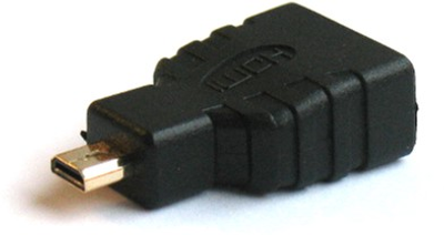 Adapter Savio CL-17 HDMI female - micro HDMI male (typ D), v.1.4, pozłacane styki (SAVKABELCL-17 EOL)