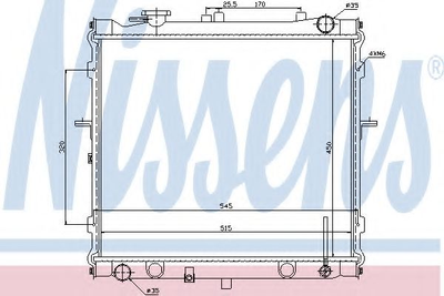 Радиатор охлаждения KIA SPORTAGE I JA 93- МТ пр-во Nissens Nissens (66642)
