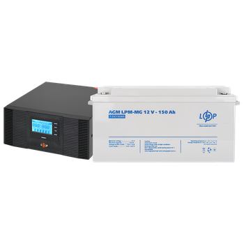 Комплект резервного питания LogicPower B1500 + мультигелевая батарея 1800 Ватт