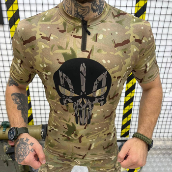 Мужская потоотводная футболка Zip Punisher Coolmax с принтом мультикам размер XL