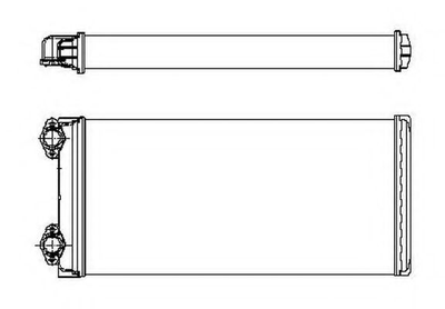 Радіатор пічки MAN L 2000, M 2000 L вир-во NRF NRF (53546)