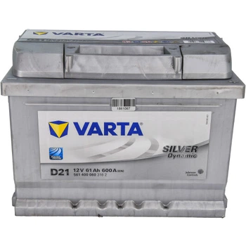 Акумулятор VARTA SILVER DYNAMIC 61Ah, EN 600, правий 242x175x175 (ДхШхВ) | 6СТ-61 АзЕ (D21) Varta (561400060)
