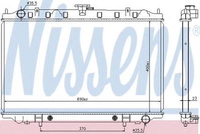 Радиатор охлаждения NISSAN MAXIMA QX 94- 2.0-3.0 пр-во Nissens Nissens (67352)