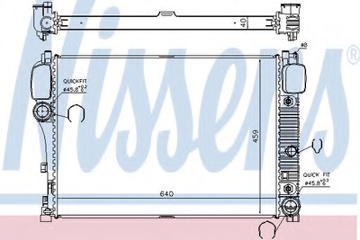 Радіатор охолодження MERCEDES S-CLASS W 221 05- AT вир-во Nissens Nissens (67107A)