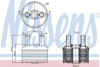 Радіатор масляний SEAT Volkswagen SKODA AUDI вир-во Nissens Nissens (90664)