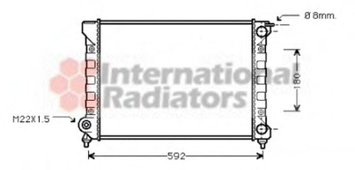 Радиатор охлаждения SEAT, VW пр-во Van Wezel Van Wezel (58002045)